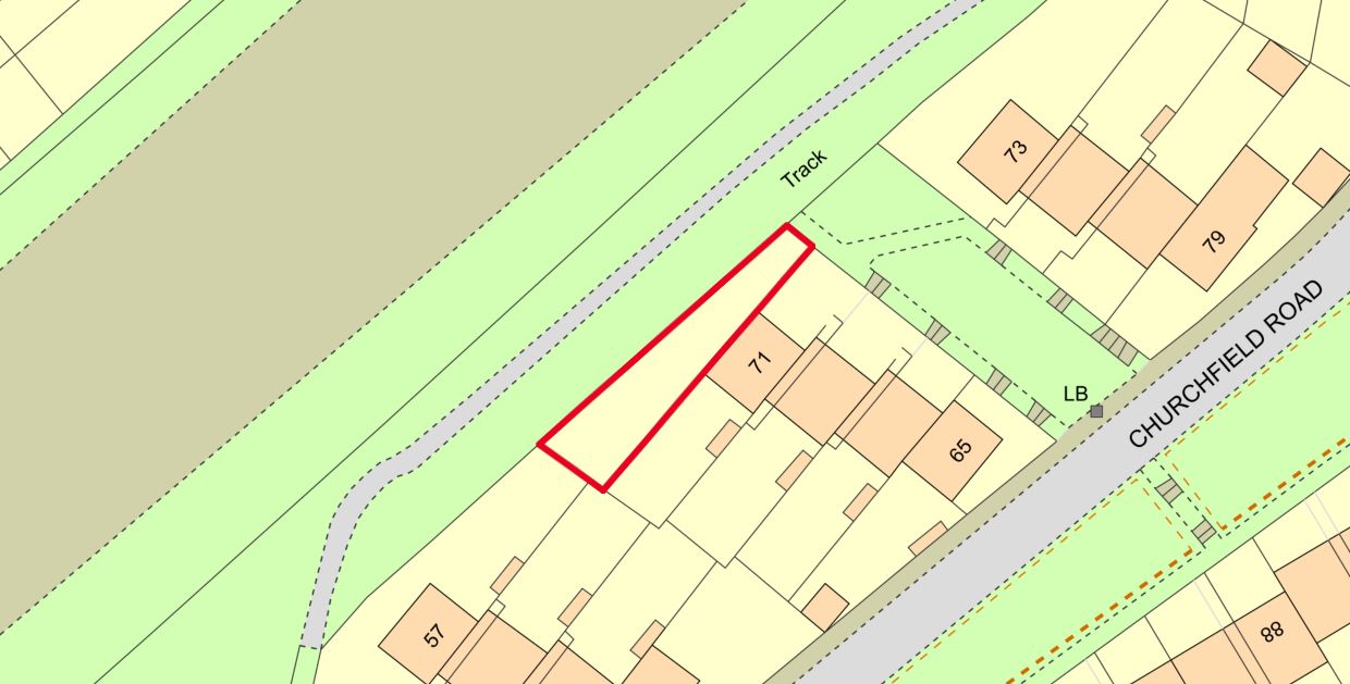 Land at 71 Churchfield Road, Houghton Regis, Dunstable, Bedfordshire, LU5 5HN