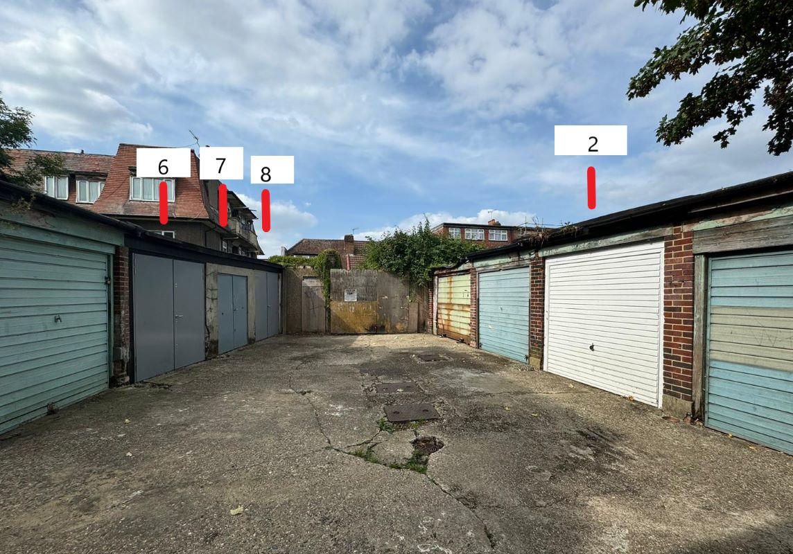 Garages 2, 6, 7 and 8, Clifford Court, Tanfield Avenue, Neasden, London, NW2 7RY