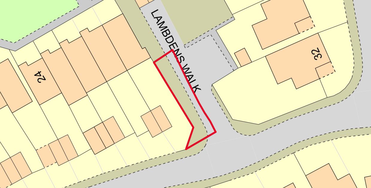 Land at Lambdens Walk, Tadley, Hampshire, RG26 4LS