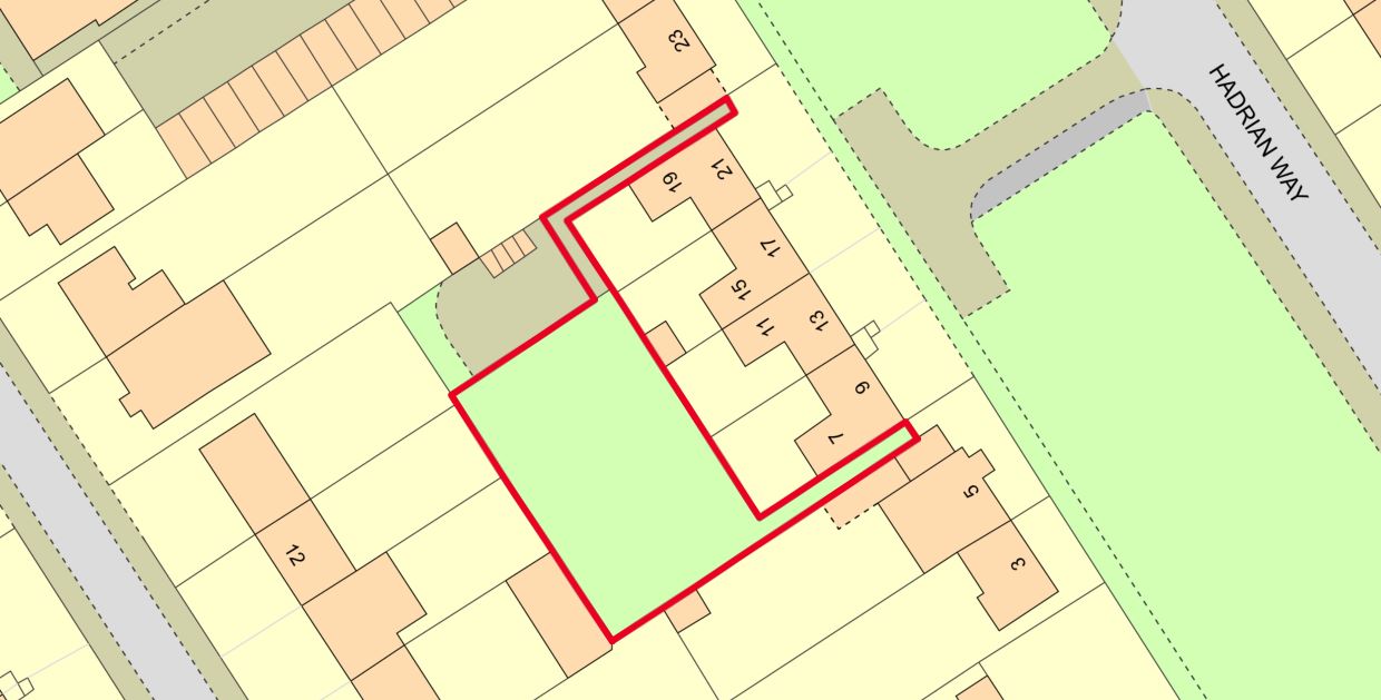 Land to the Rear of 7-12 Hadrian Way, Stanwell, Staines-upon-Thames, Middlesex, TW19 7HF