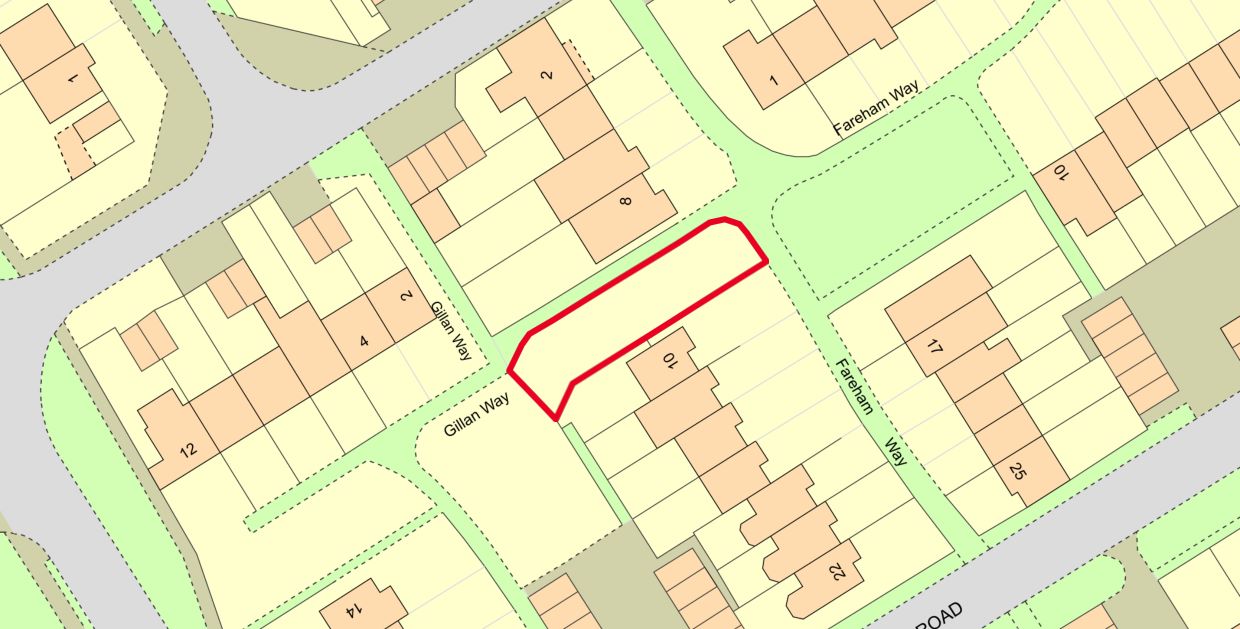 Land Adjacent to 10 Fareham Way, Houghton Regis, Dunstable, Bedfordshire, LU5 5RE