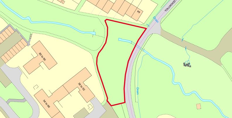 Land on Tollwood Road, Rear of 64 Hilders Farm Close, Crowborough, East Sussex, TN6 2XJ