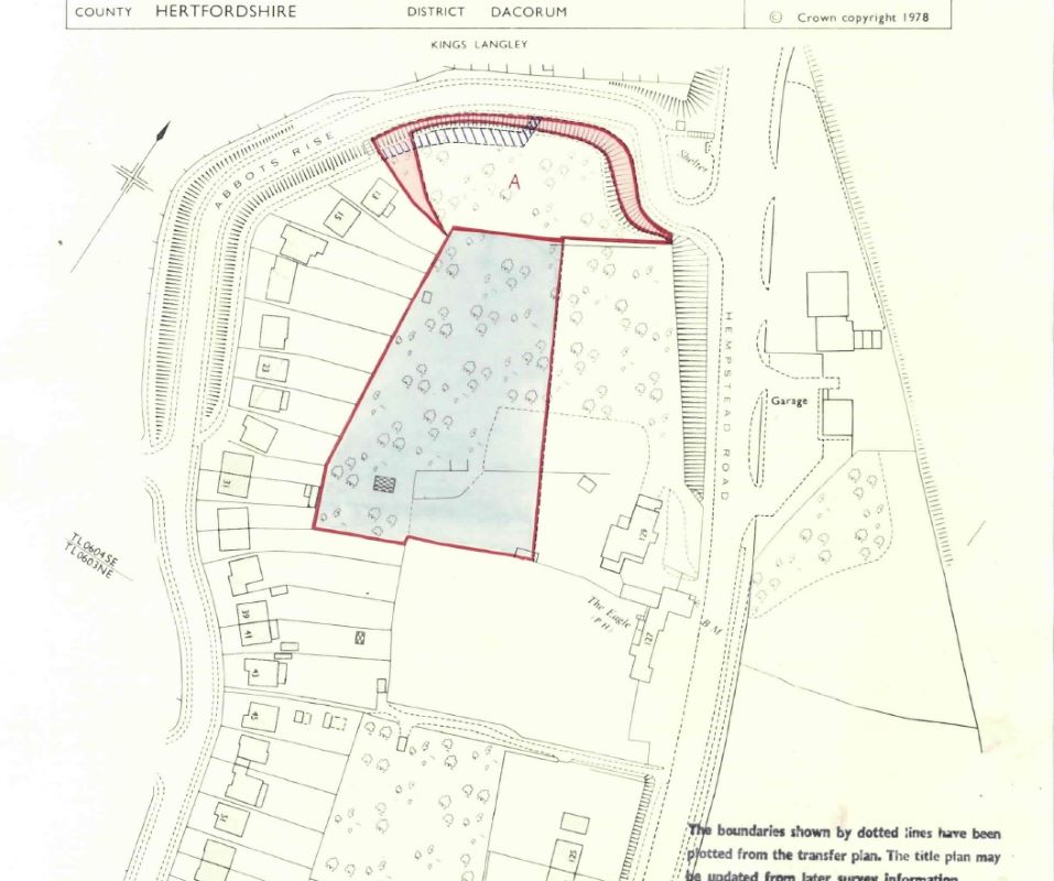 Land on the eastern side of Abbots Rise, Kings Langley, Hertfordshire, WD4 8AR property image