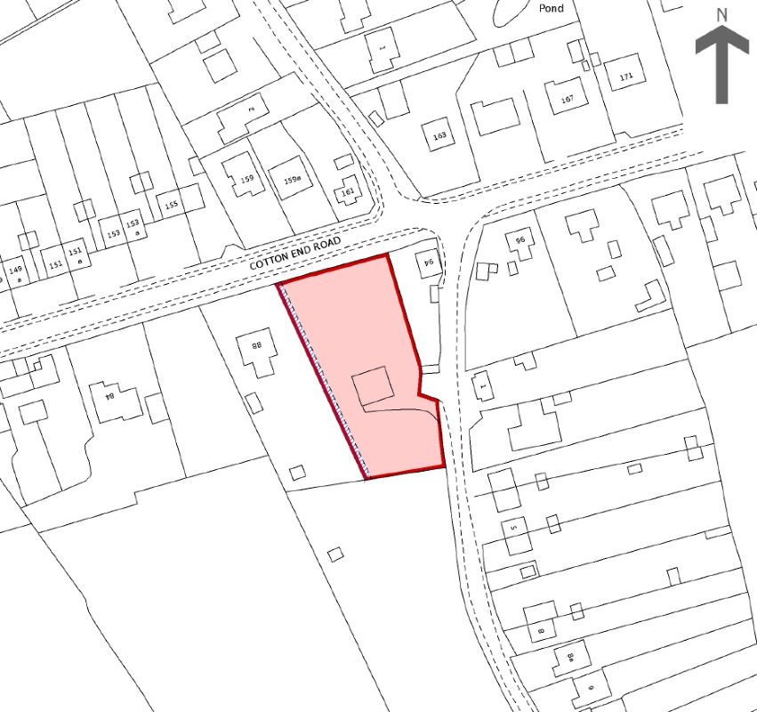 Land to the side and rear of 94, Cotton End Road, Wilstead, Bedfordshire, MK45 3DD property image