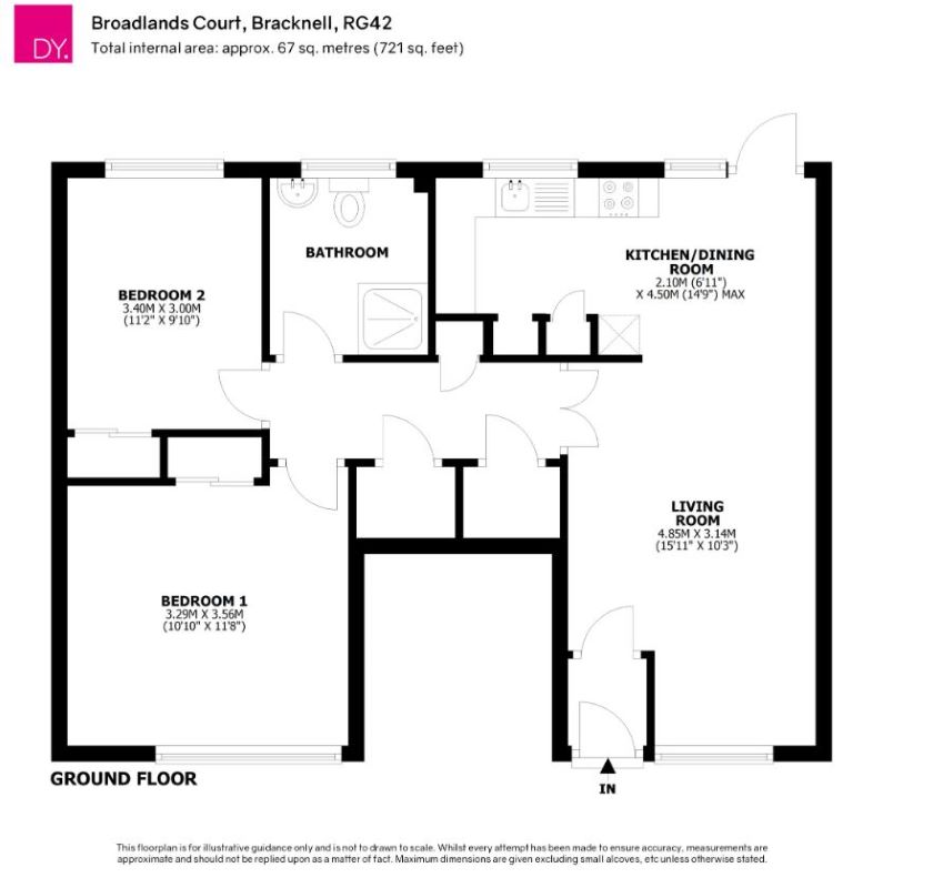 36 Broadlands Court, Wokingham Road, Bracknell, Berkshire, RG42 1PJ