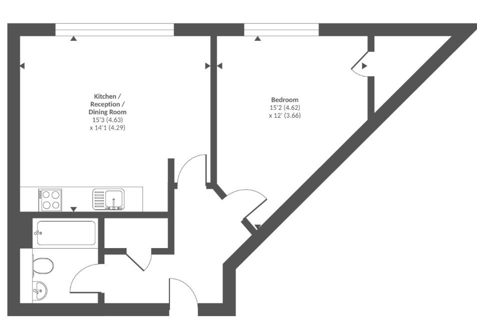 Flat 1019 Churchill Place, Churchill Way, Basingstoke, Hampshire, RG21 7ES