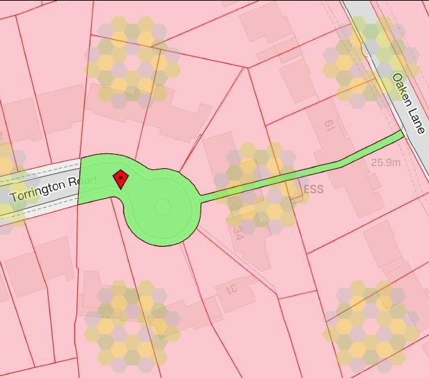 3 titles including land on the west side of Oaken Lane, Claygate, Esher, Surrey, KT10 0SA