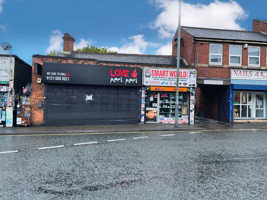 Freehold double fronted commercial investment in Rowley Regis