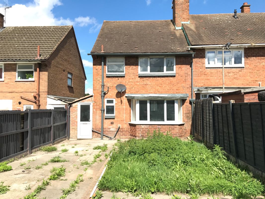 2 bedroom end terraced house in Walsall Property auctions Bond Wolfe