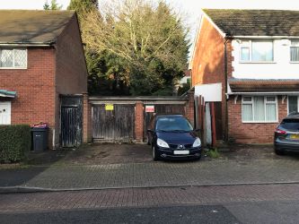 Freehold pair of lock up garages and land in Handsworth