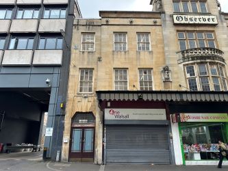 Freehold town centre office/retail premises in Walsall