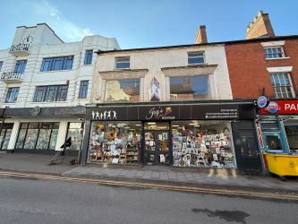 Freehold town centre retail investment with two vacant upper floors in Tamworth