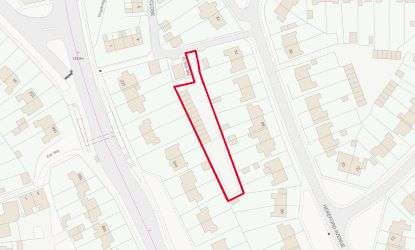 A plot of land incorporating a block of twelve garages in Newcastle under Lyme