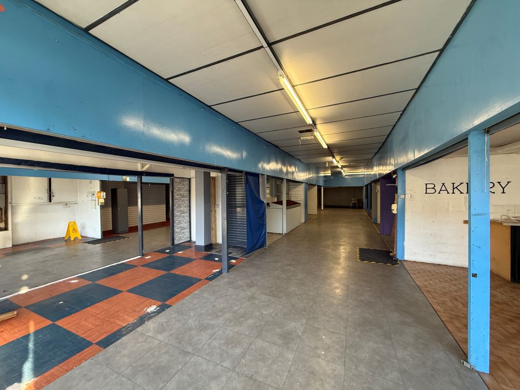 Former market hall with offices above and a single retail unit in Sedgley