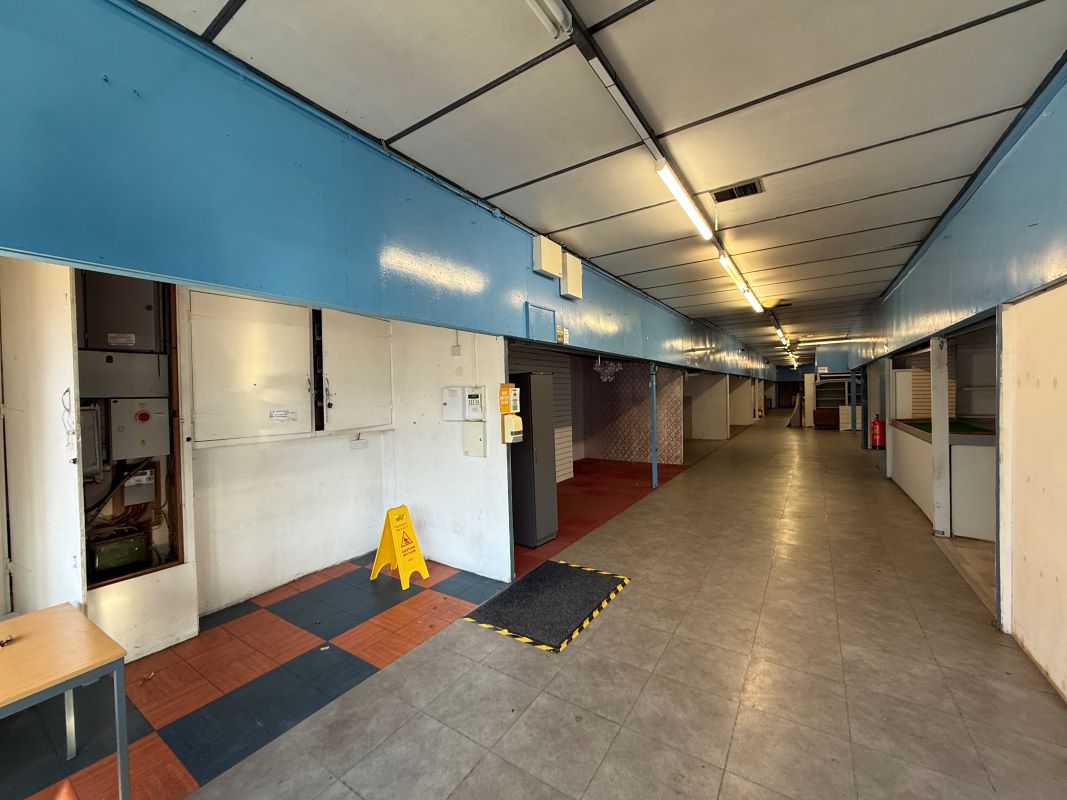 Former market hall with offices above and a single retail unit in Sedgley