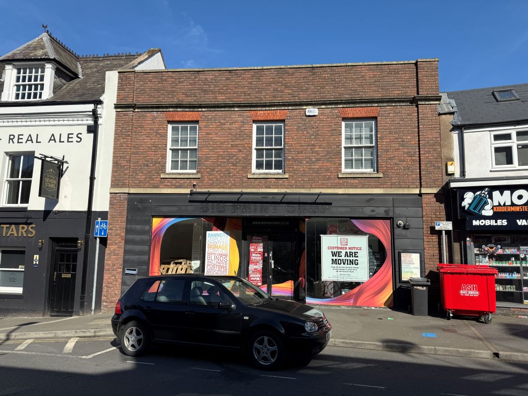 Vacant former bank premises in Kidderminster Town Centre
