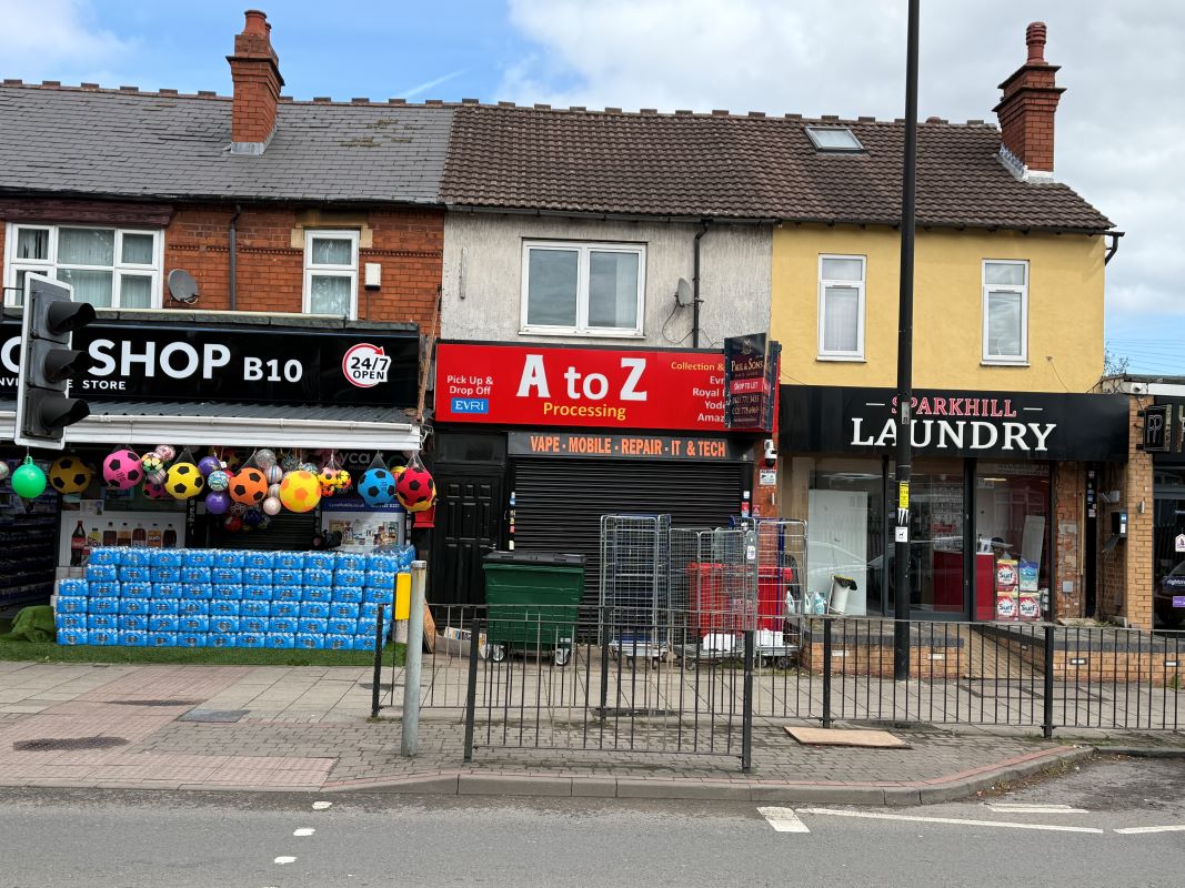 A vacant mixed use property in Sparkhill