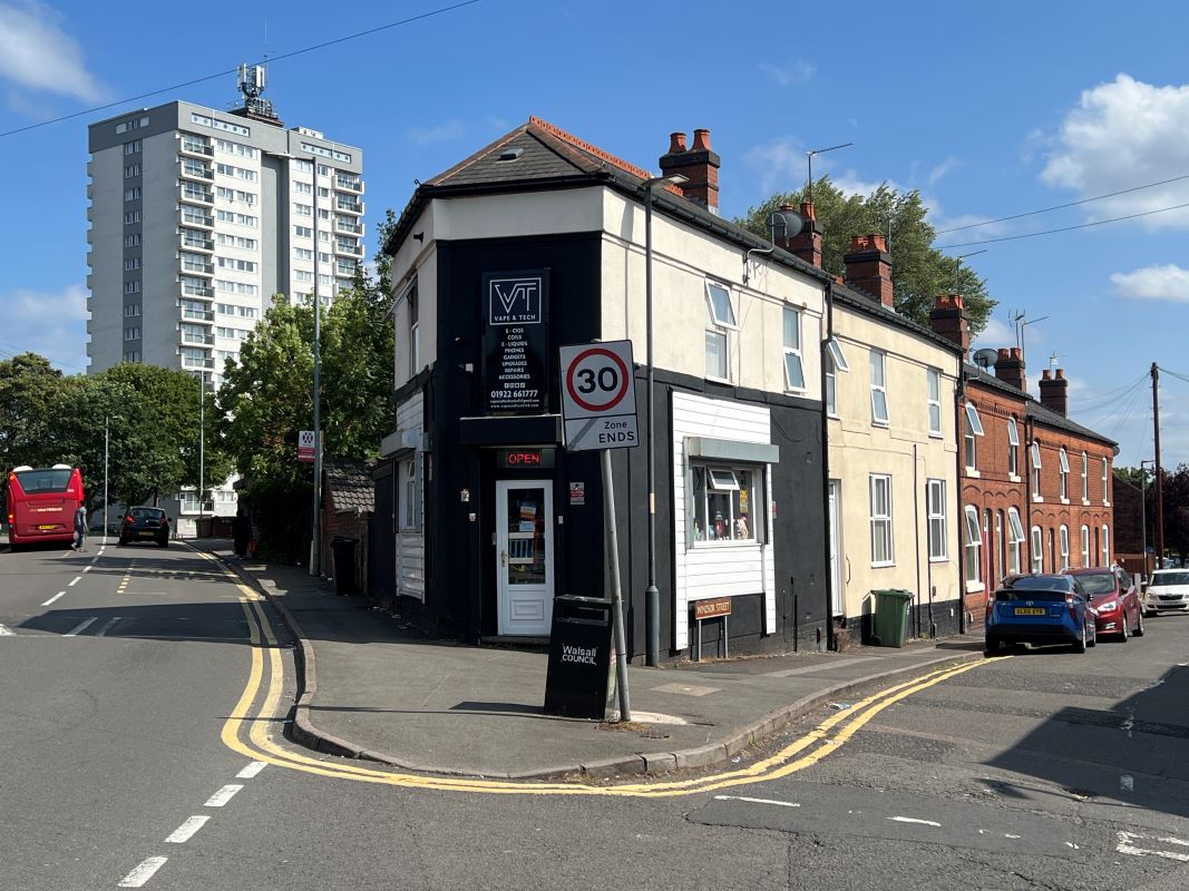  Freehold mixed use investment property in Walsall