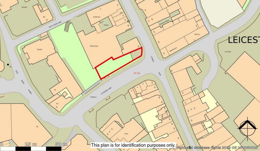  A vacant freehold plot of land in Leicester