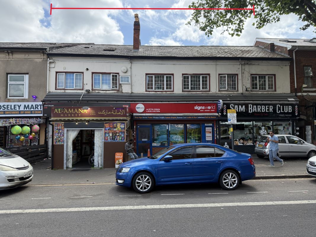 Mixed use investment in Balsall Heath