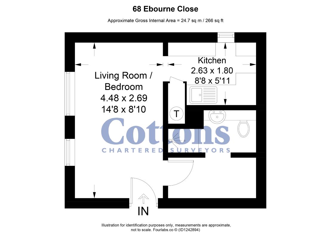 Leasehold Vacant Studio Flat in Sought After Location