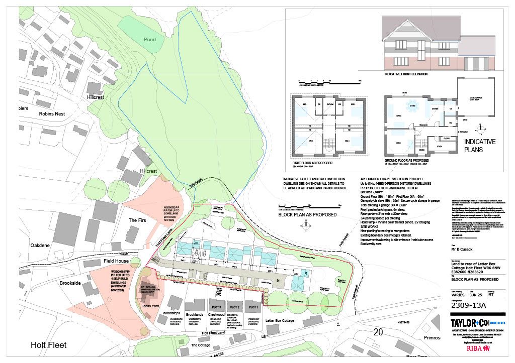Development Land at, Holt Fleet Lane, Holt Heath, Holt Fleet, Worcestershire, WR6 6NW