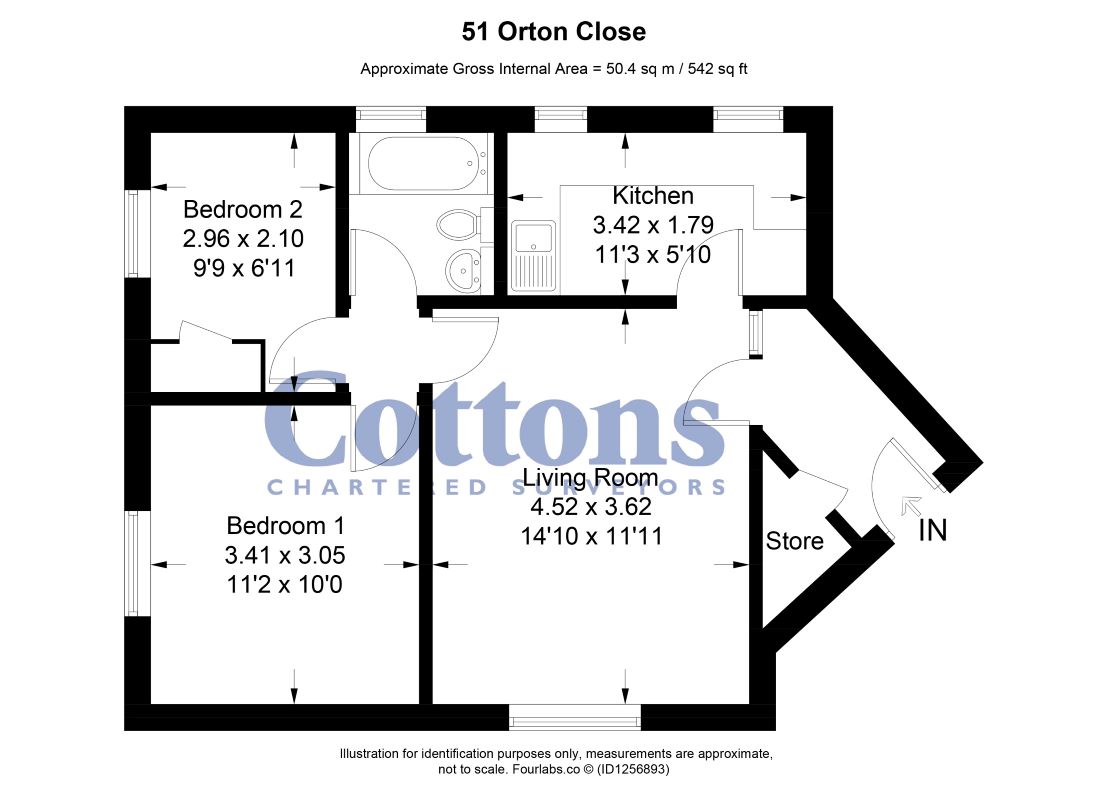 Leasehold Vacant Two Bedroom Flat in Popular Commuter Village