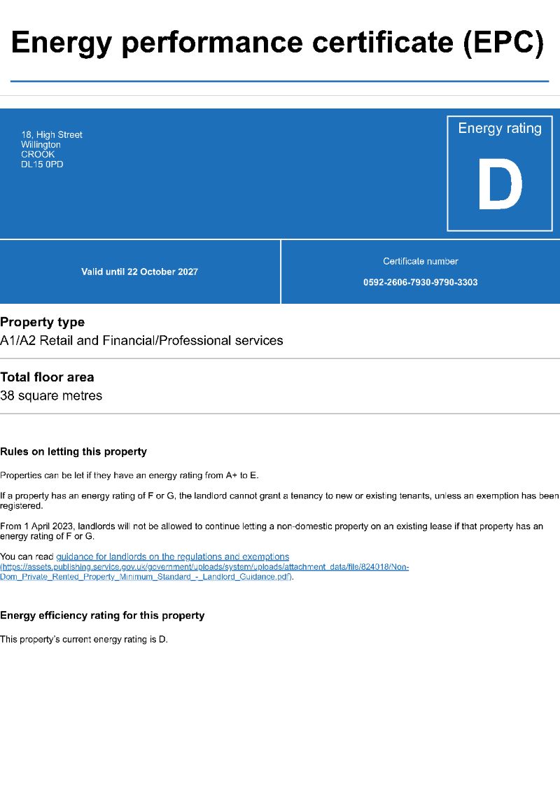 18 High Street, Willington, Crook, County Durham, DL15 0PD