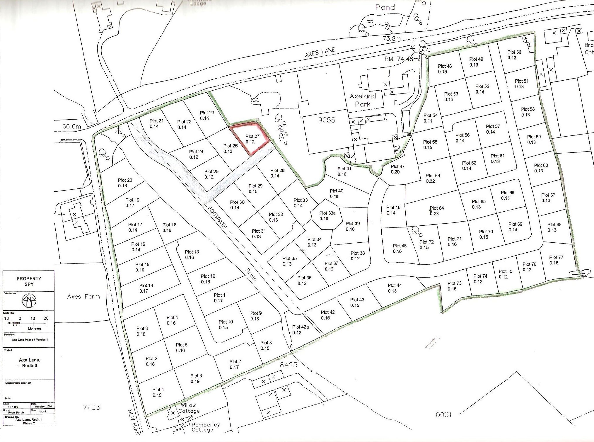 Plot 27 ( Part of Axeland Park ), Axes Lane, Salfords, Redhill, Surrey, RH1 5QN