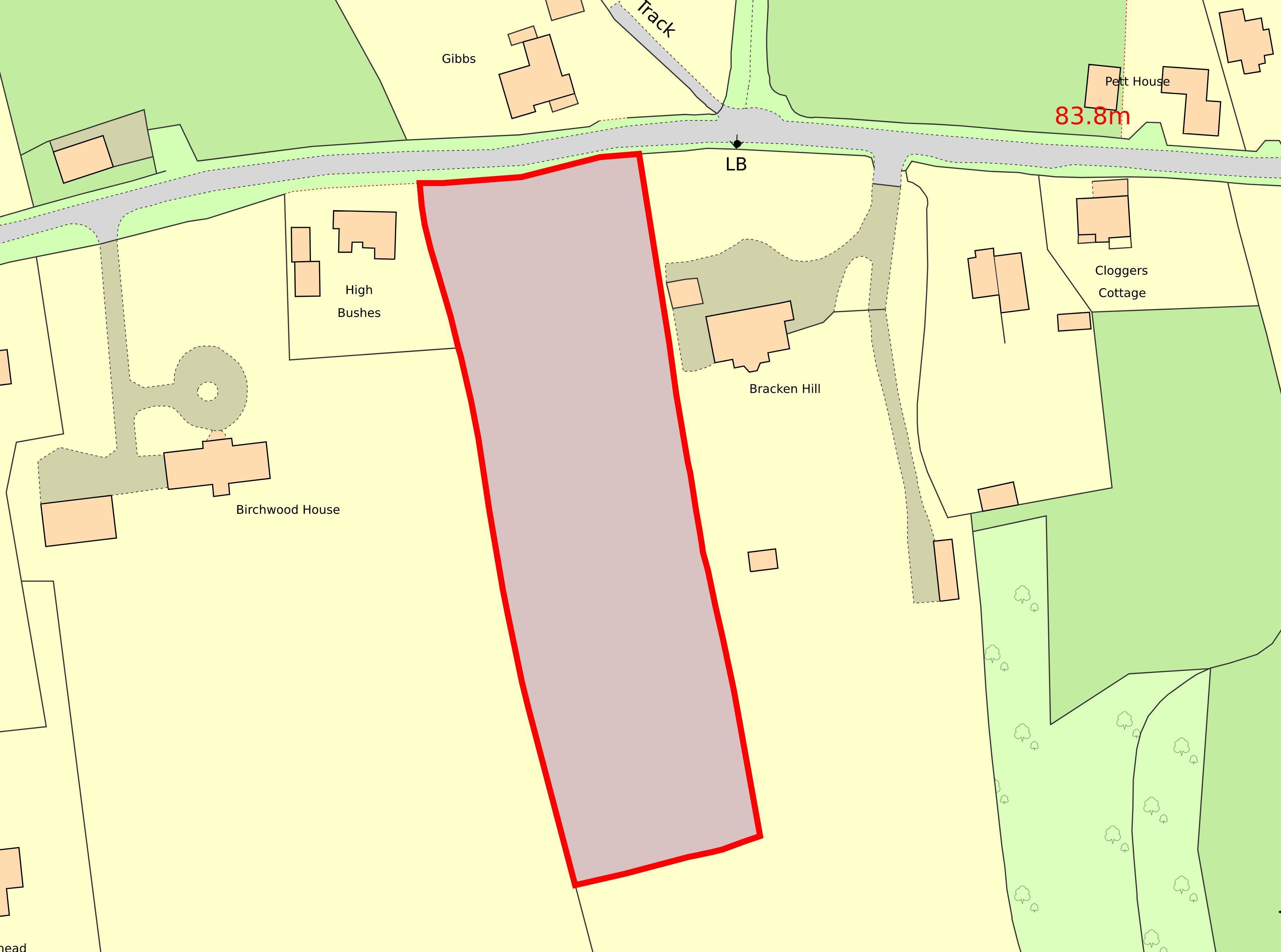 Land on the east side of High Bushes, Spring Elms Lane, Little Baddow, Essex, CM3 4SG