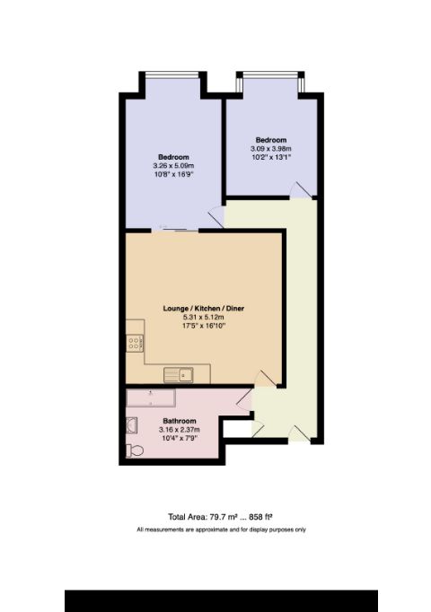 Flat 107 Victoria Mill, 10 Lower Vickers Street, Manchester, Lancashire, M40 7LJ
