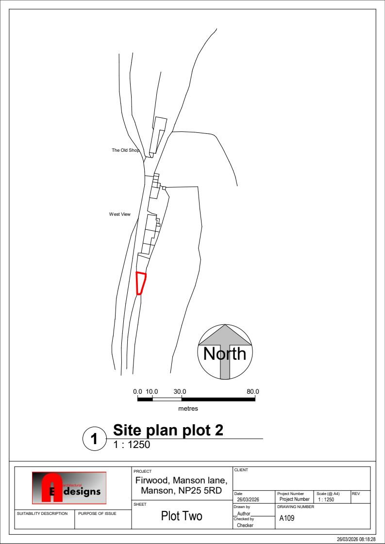 Plot 2, Manson Lane, Monmouth, Gwent, NP25 5RD