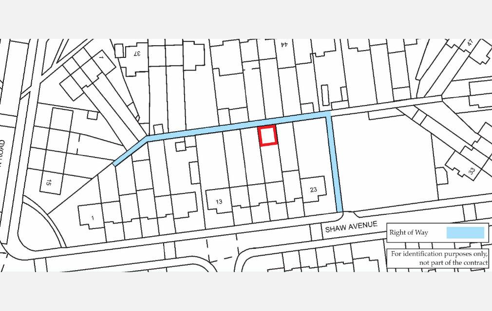 Land rear of, 19 Shaw Avenue, Barking, Essex, IG11 0UD