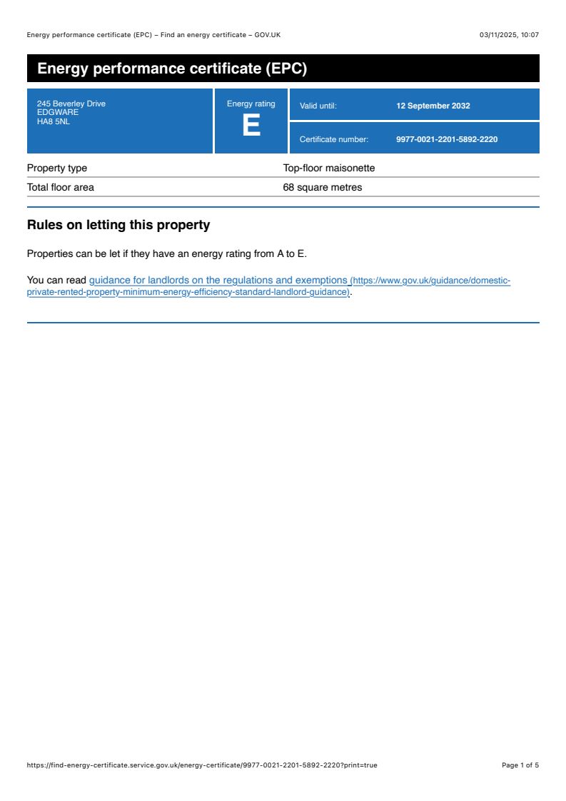 245 Beverley Drive, Edgware, Middlesex, HA8 5NL