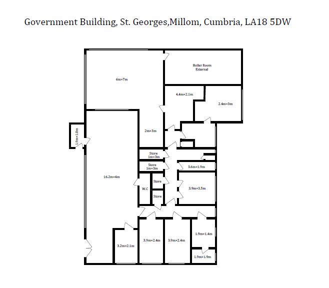 Government Building, St. Georges Road, Millom, Cumbria, LA18 5DW