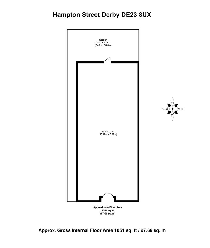 Land and Buildings, On The East Side Of Hampden Street, Derby, Derbyshire, DE23 8UX