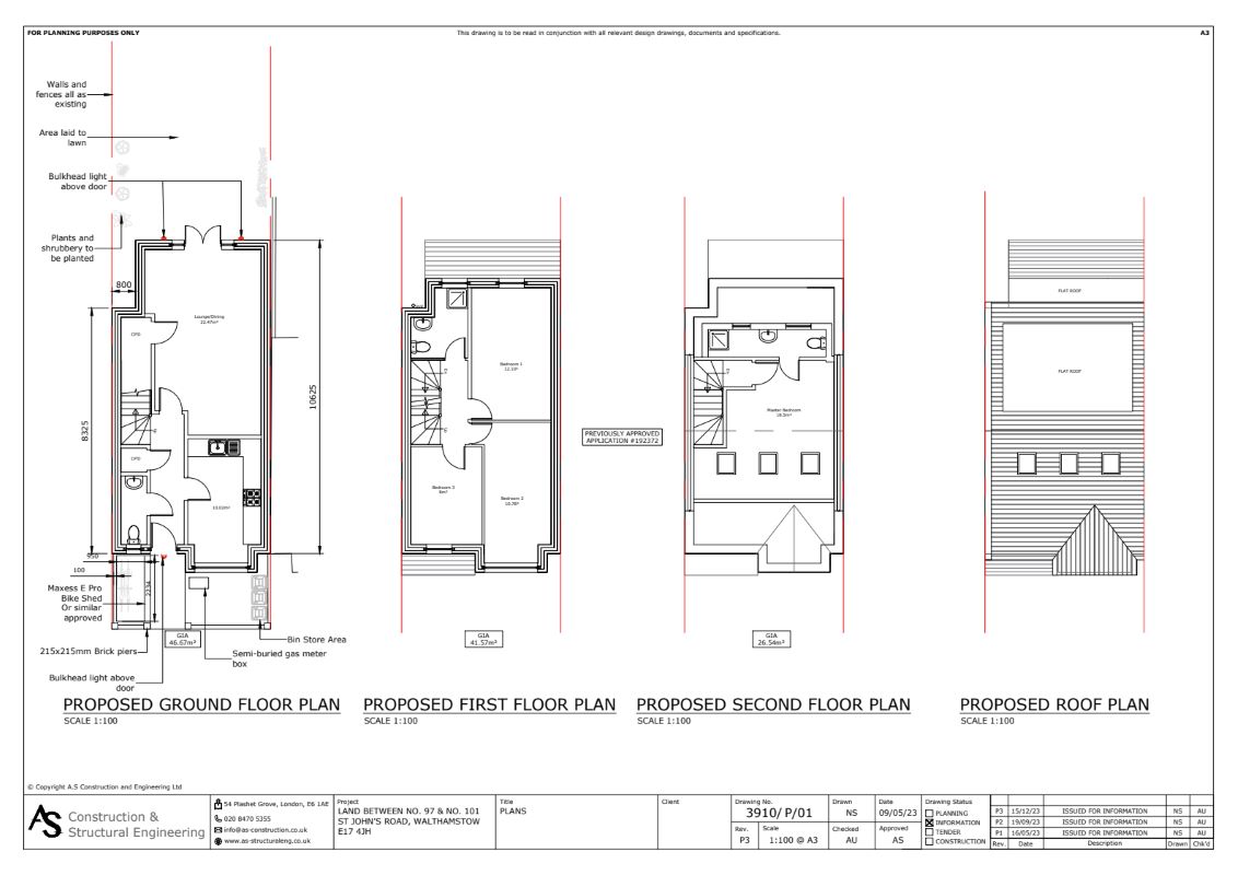Land Between, 99 & 101 St Johns Road, Walthamstow, Waltham Forest, E17 4JH