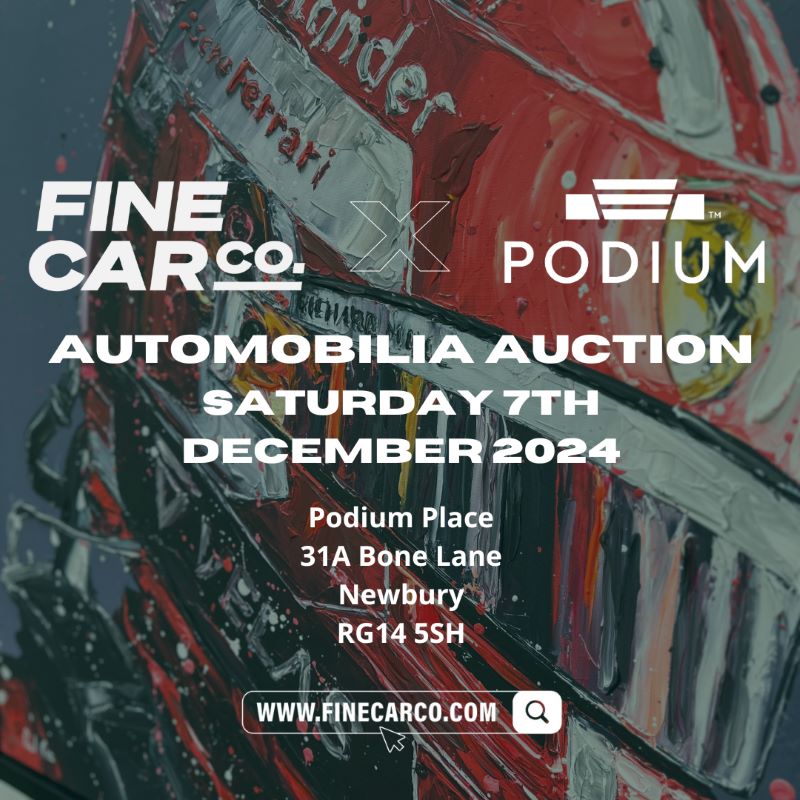 Automobilia Auction - Saturday 7th December Podium Place, Newbury, RG14 5SH Image