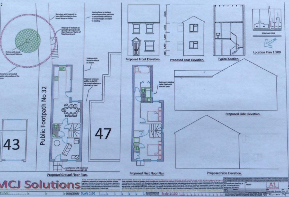 Land at, 45 Stonebank Road, Kidsgrove, Stoke-on-Trent, Staffordshire, ST7 4HQ