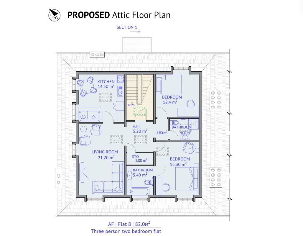 Loft Claremont House, 200 Tonbridge Road, Wateringbury, Maidstone, Kent, ME18 5NU