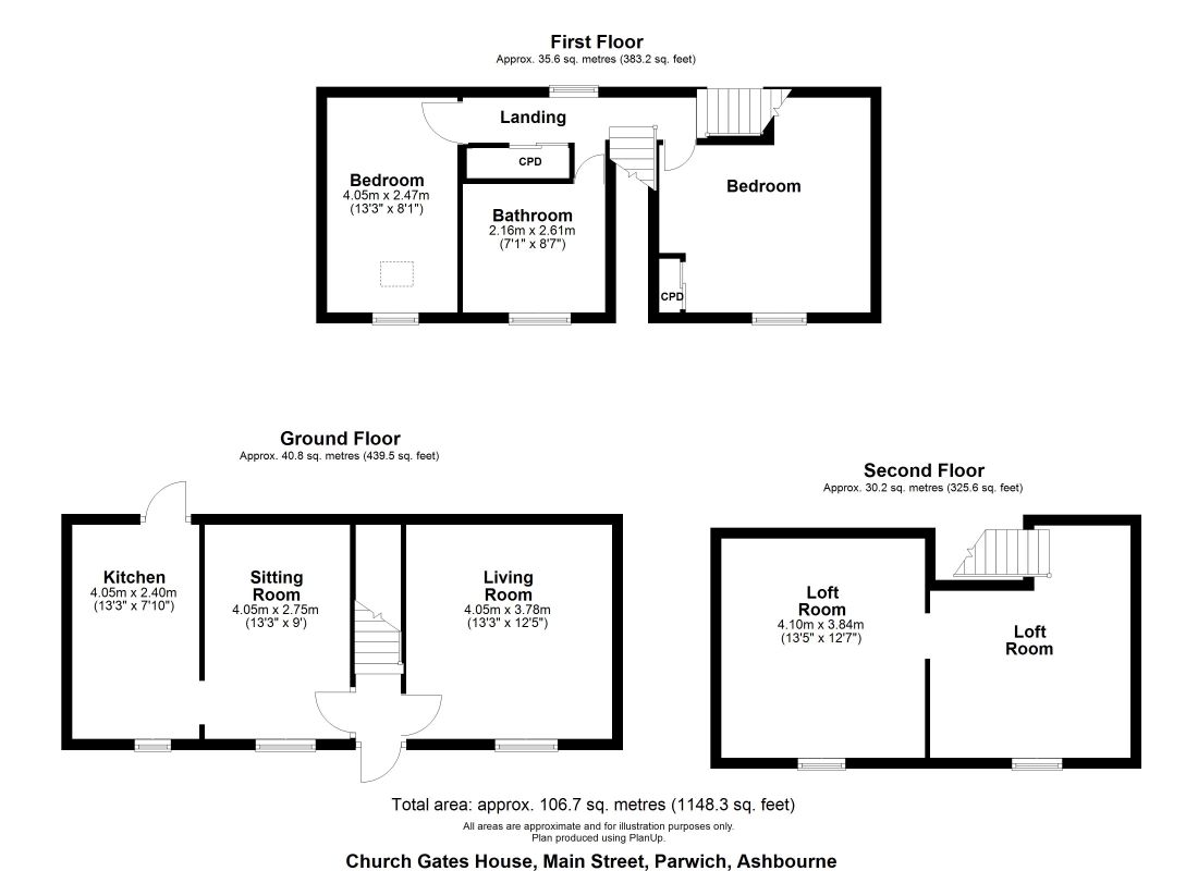 Church Gates Cottage, Parwich, Ashbourne, Derbyshire, DE6 1QL