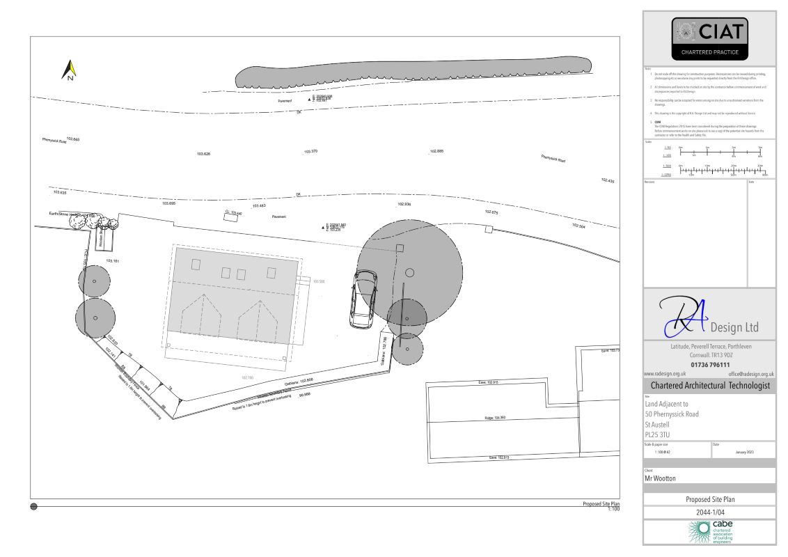 Land Adjacent To, 50 Phernyssick Road, St. Austell, Cornwall, PL25 3TU