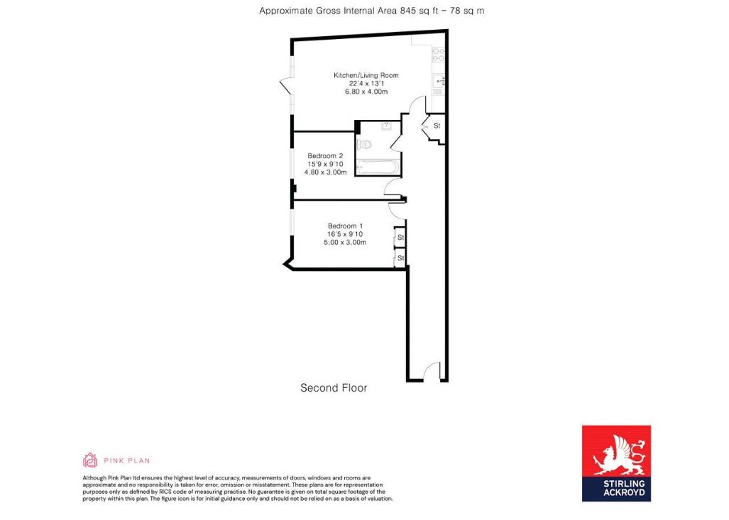 Flat 27 154 Goswell Road, LONDON, EC1V 7DX