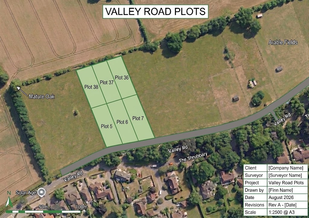 Plots 6,7,36,37 (combined), Land Opposite The Shrubbery, Valley Road, Barham, Kent