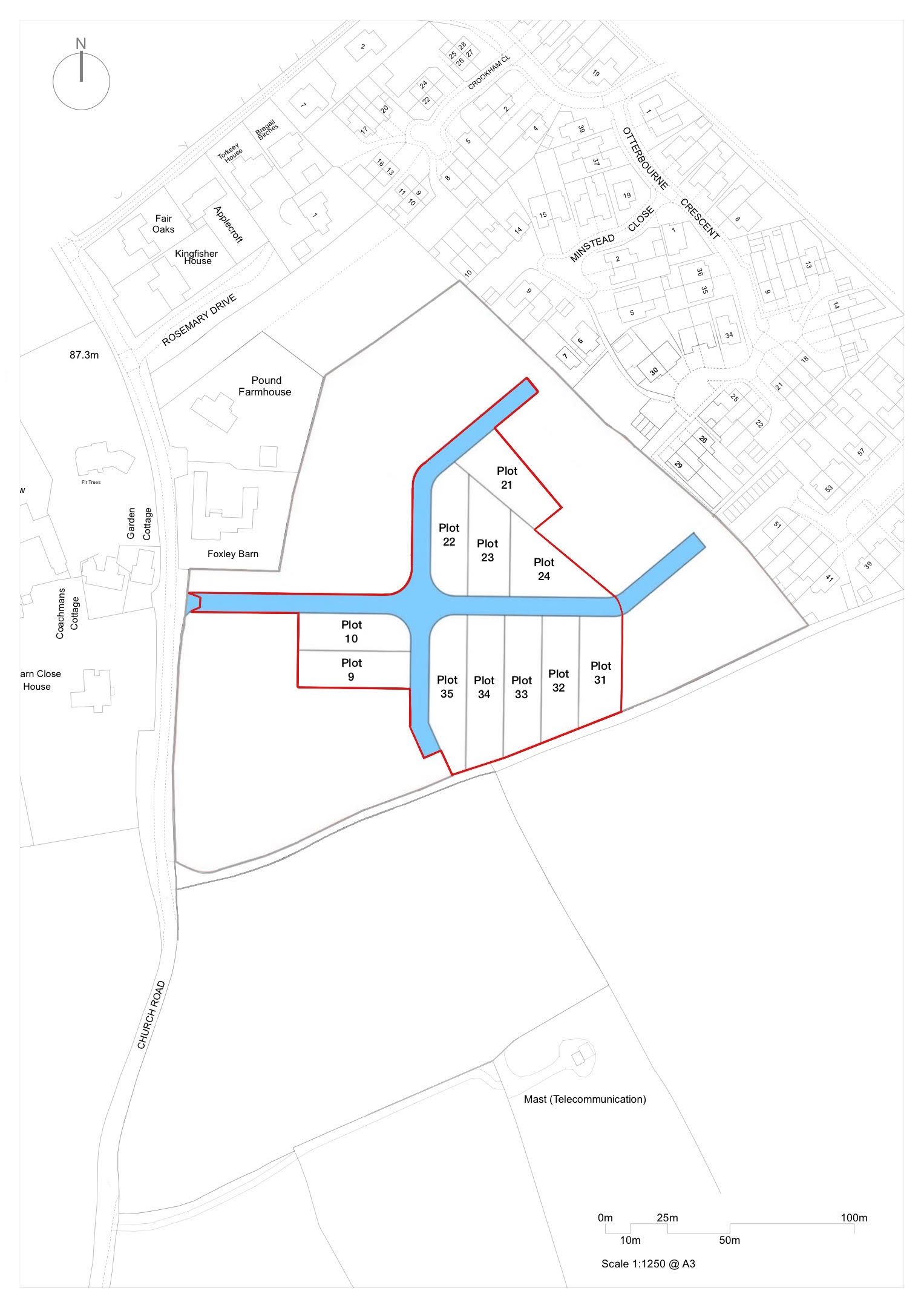 Freehold Land Circa 3.35 Acres, Church Road, Tadley, Hampshire, RG26 ...