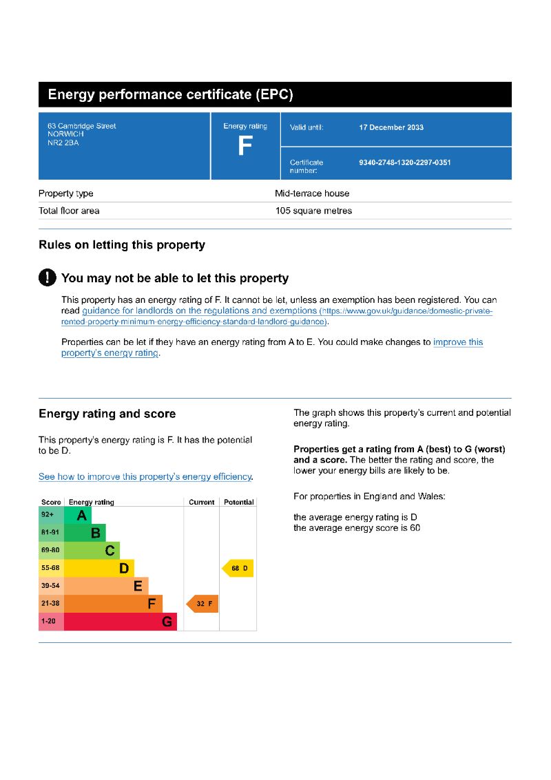 63 Cambridge Street, Norwich, Norfolk, NR2 2BA