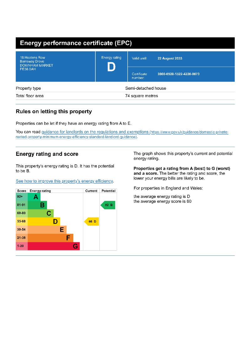 18 Hootens Row, Barroway Drove, Downham Market, Norfolk, PE38 0AH