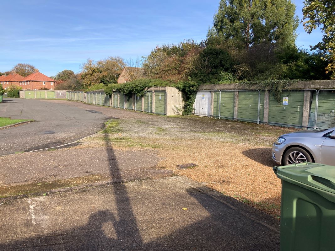 Garages lying to the East of, The Oaklands, Swaffham, Norfolk, PE37 7EN