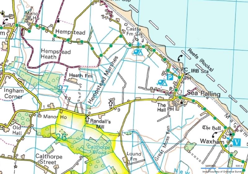 Sea Palling Norfolk Map Auction: 70 Coastguard Cottages, Beach Road, Sea Palling, Norwich, Norfolk,  Nr12 0Uh