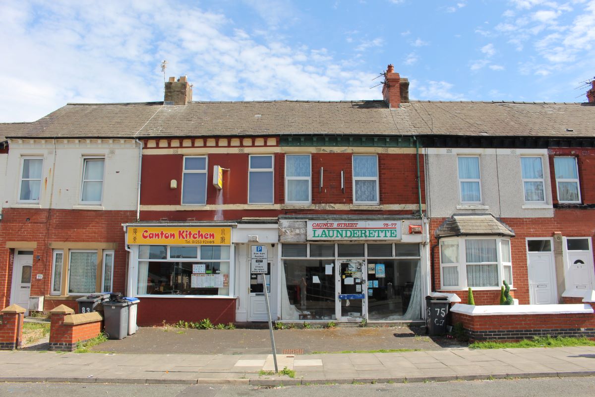 Property for Auction in South Yorkshire - Flat to rear of 75-77 Caunce Street, Blackpool, Lancashire, FY1 3NE